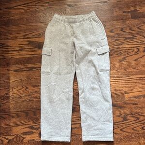 TNA Light Gray cargo sweats